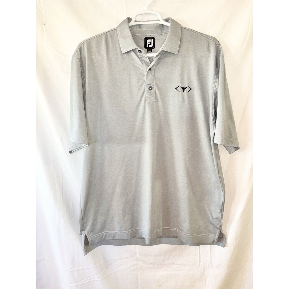 FOOTJOY FJ Men's Gray Polo Golf Shirt Stretch Size Xtra Large